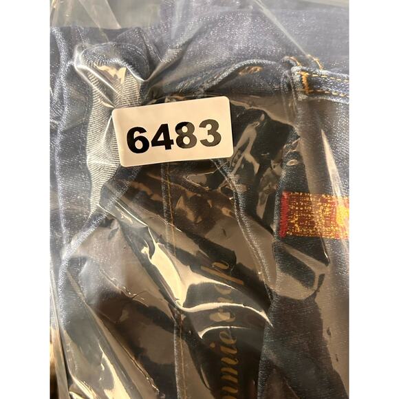 7 For All Mankind Jeans Womens 32 Blue Denim Kimmie Crop Mid-Riseds - Picture 9 of 9